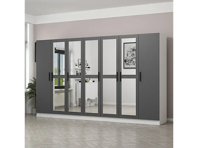 Armario Kale-4967 antracita 315x190x52 cm