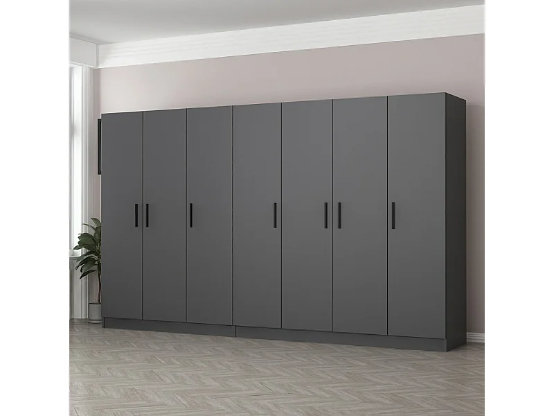 Armario Kale-4979 antracita 315x190x52 cm