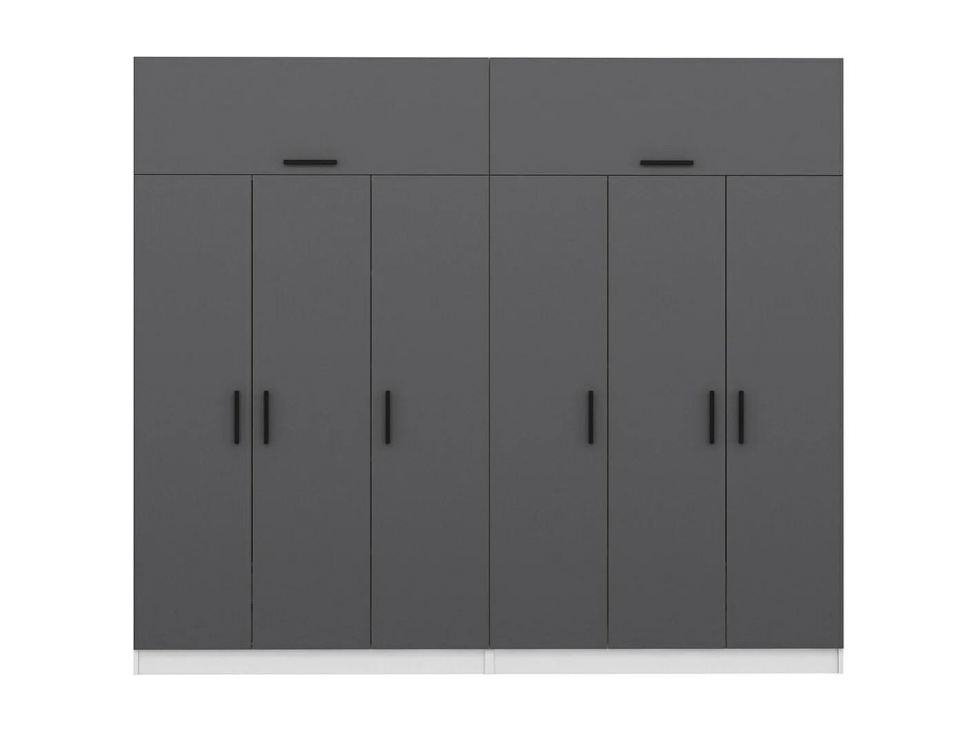 Armario Kale-5240 antracita 270x255x52 cm