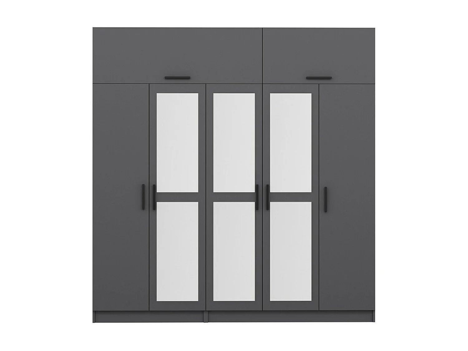 Armario Kale-5185 antracita 225x235x52 cm