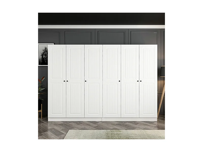 Armario Kale-4011 blanco 270x190x52 cm