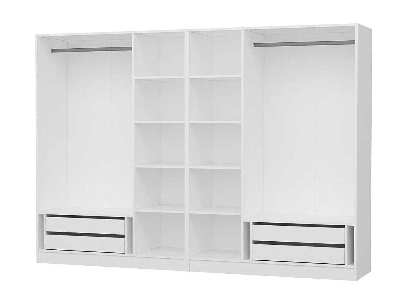 Armario Kale-4011 blanco 270x190x52 cm