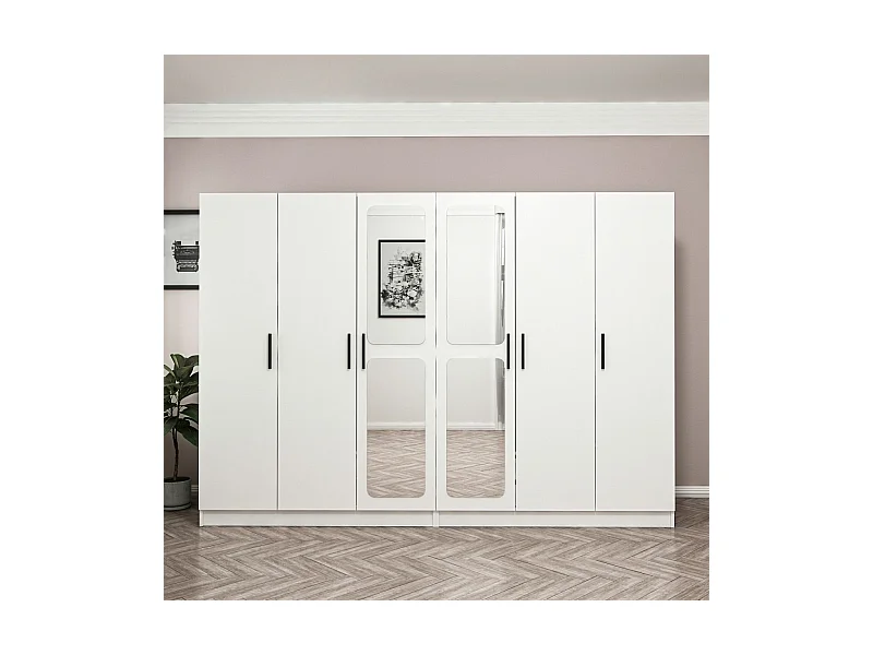 Armario Kale-3820 blanco 270x210x52 cm