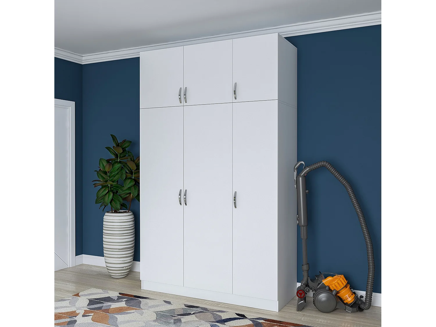 Armario BA104-1989 blanco 175x178x52 cm