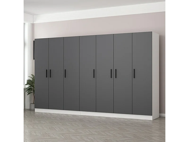 Armario Kale-4952 antracita 315x190x52 cm