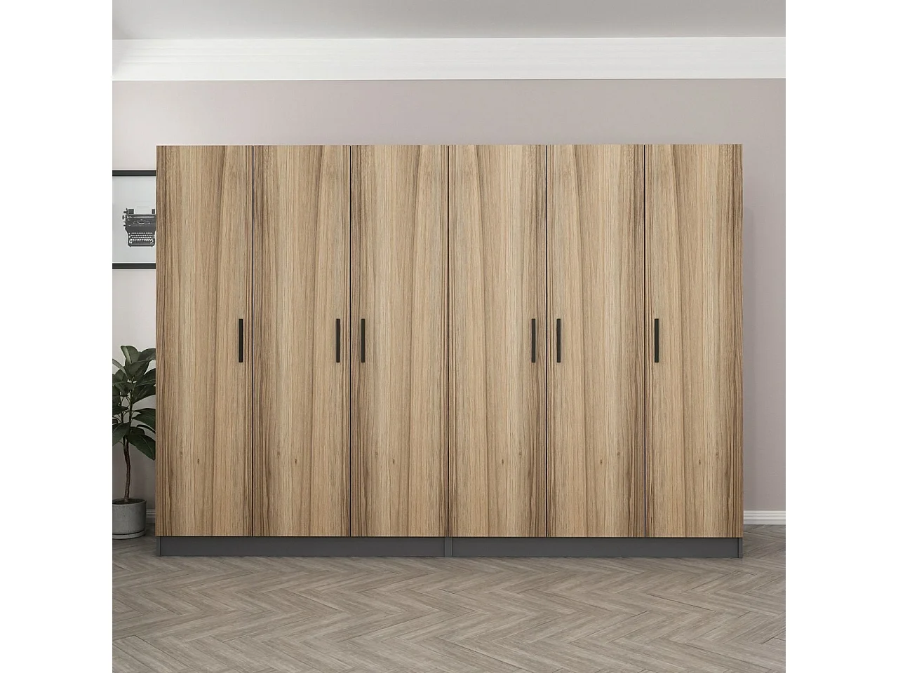 Armario Kale-5004 dore 270x190x52 cm