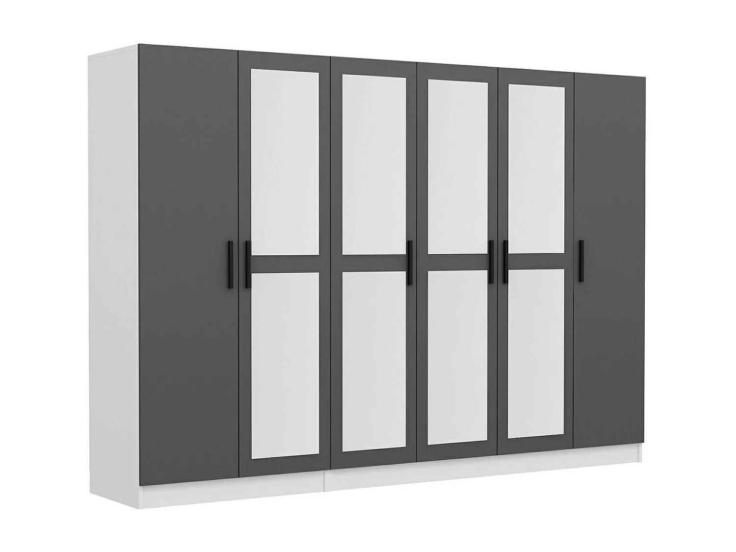 Armario Kale-4961 antracita 225x190x52 cm
