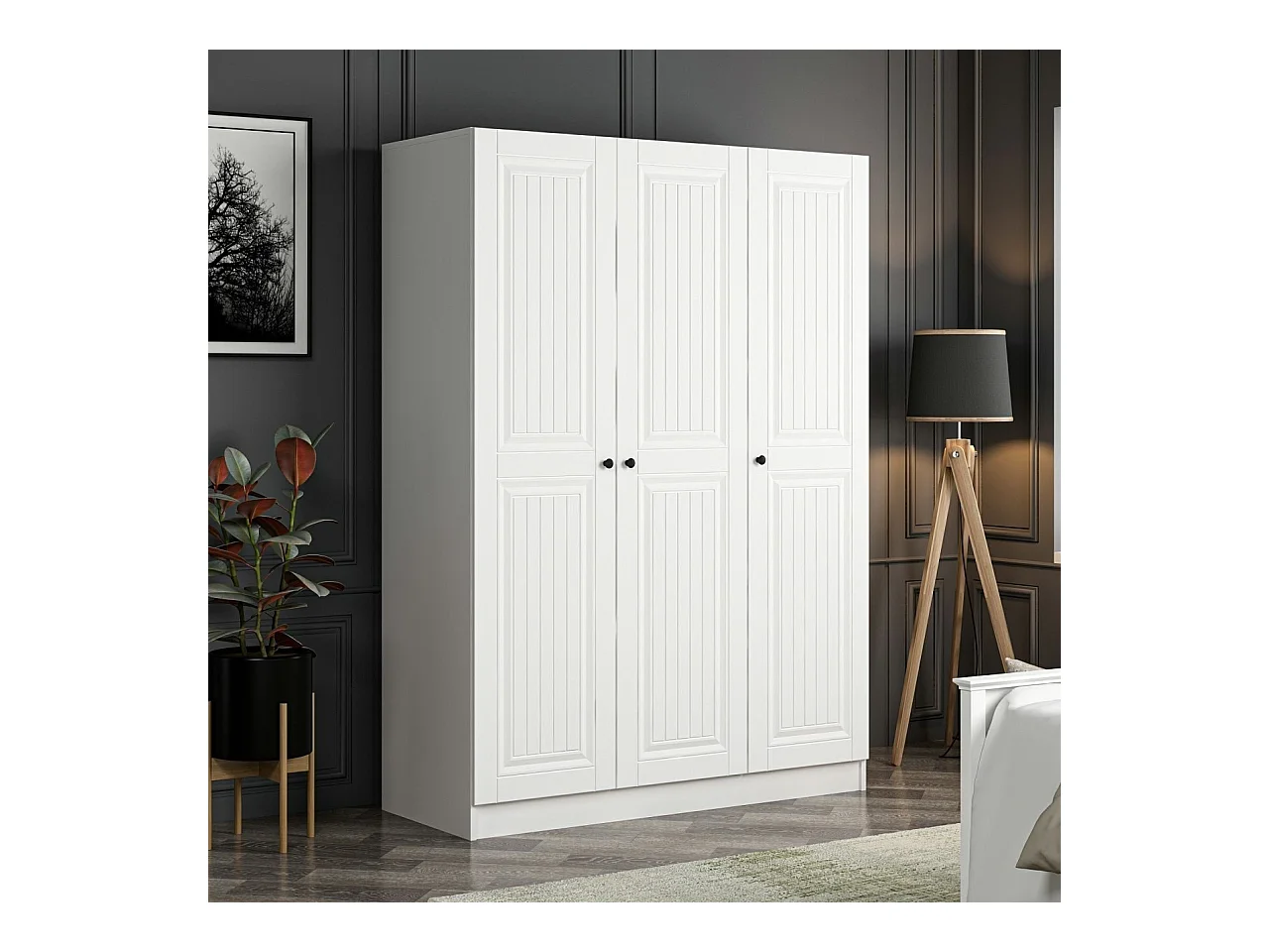 Armario Kale-2258 blanco 135x210x52 cm