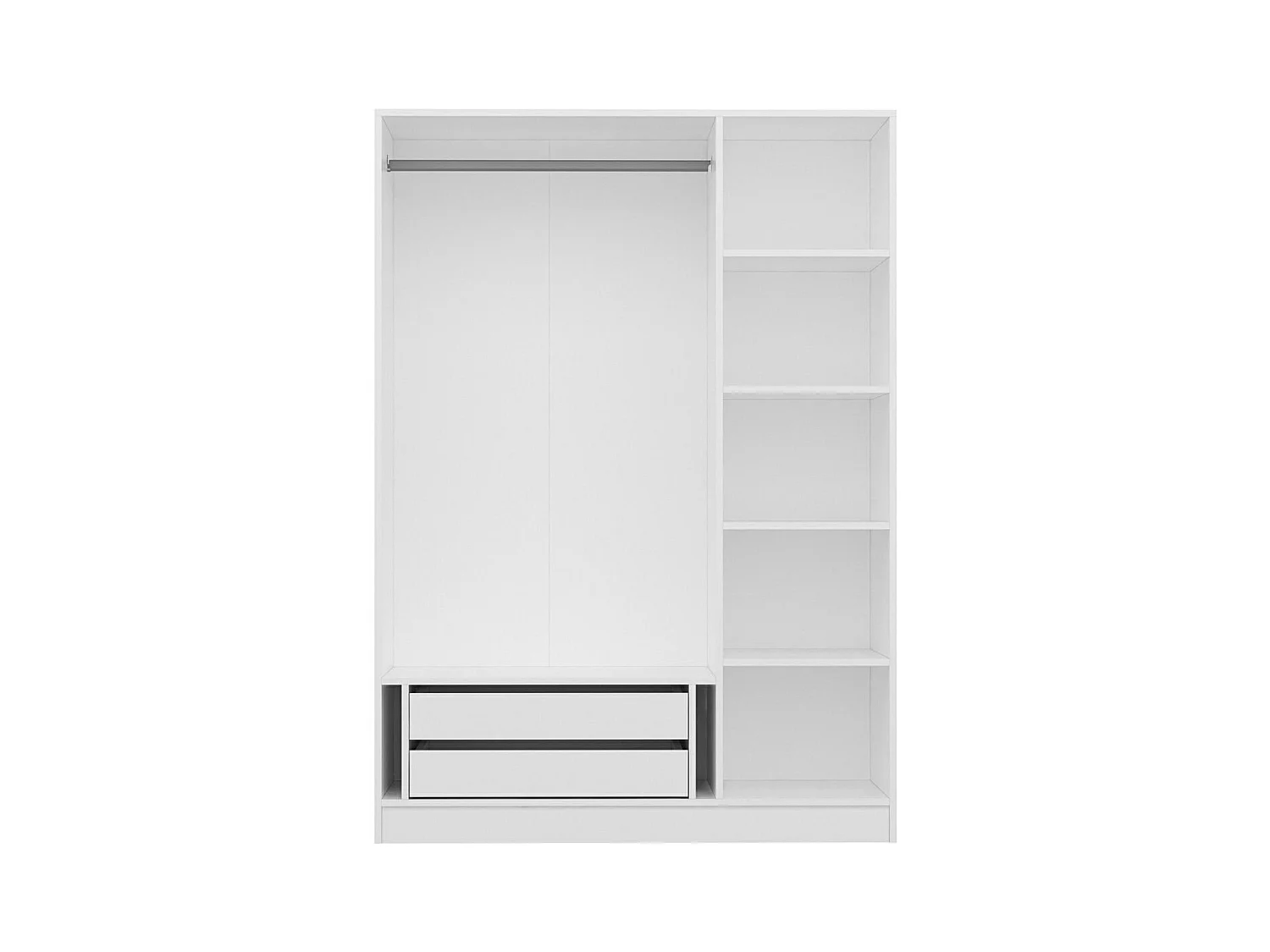 Armario Kale-2258 blanco 135x210x52 cm