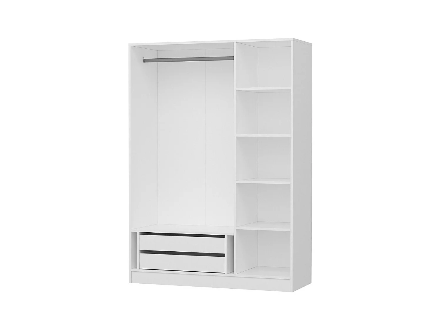 Armario Kale-2258 blanco 135x210x52 cm