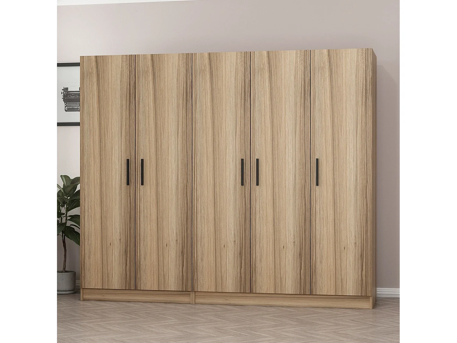 Armario Kale-7629 dore 225x210x52 cm