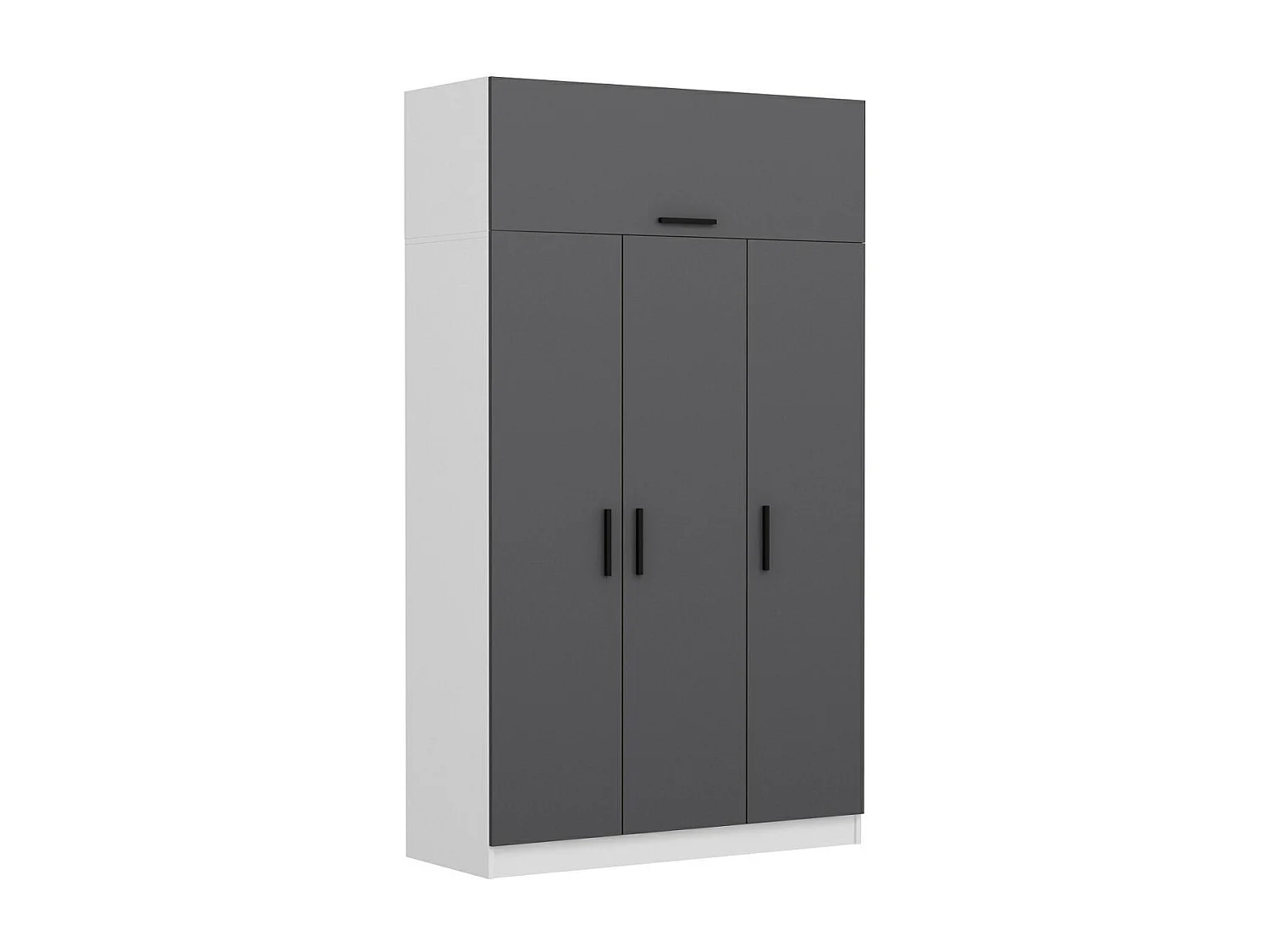 Armario Minar 255 antracita blanco 135x255x52 cm