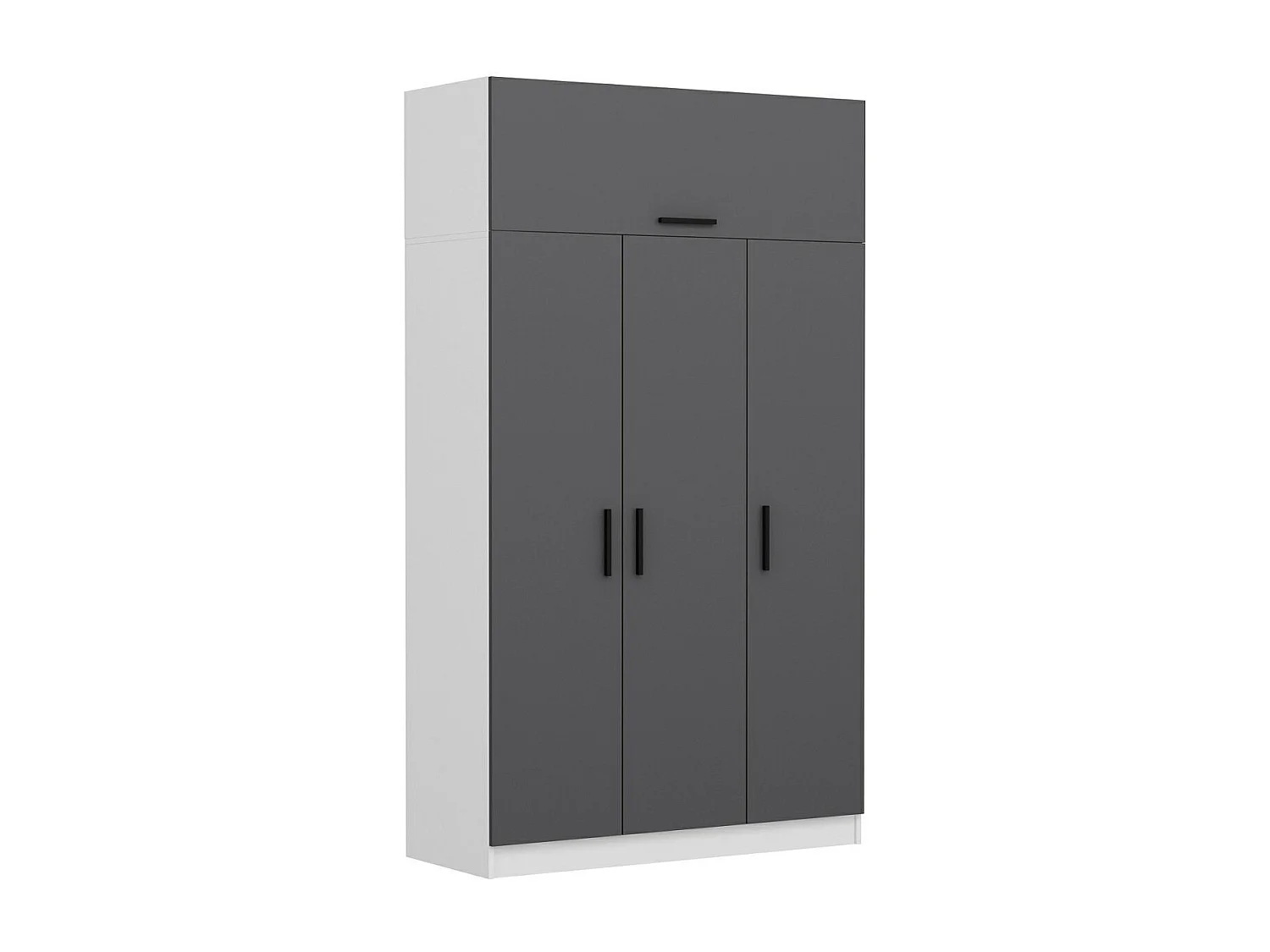 Armario Minar 255 antracita blanco 135x255x52 cm