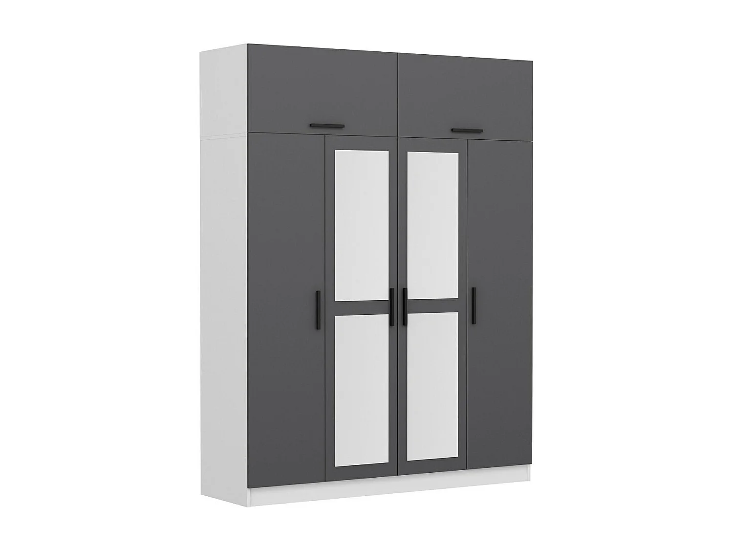 Armario Kale-5156 antracita 180x235x52 cm