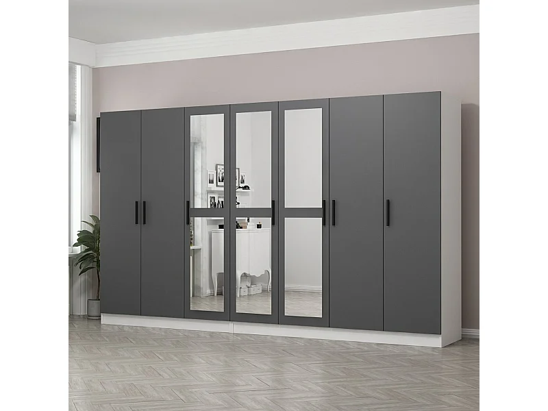 Armario Kale-4966 antracita 315x190x52 cm