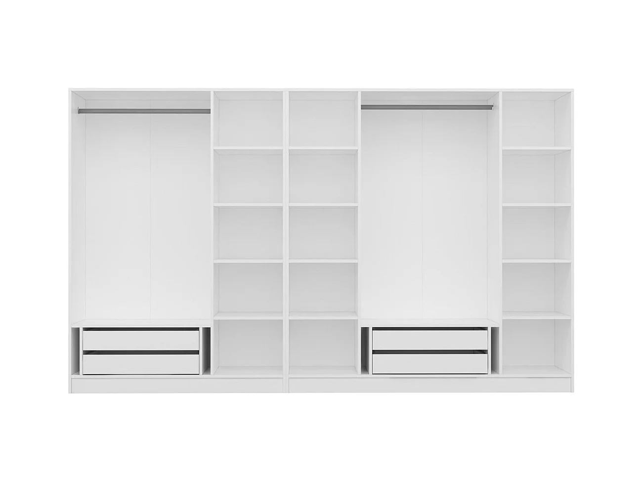 Armario Kale-3809 blanco 315x210x52 cm