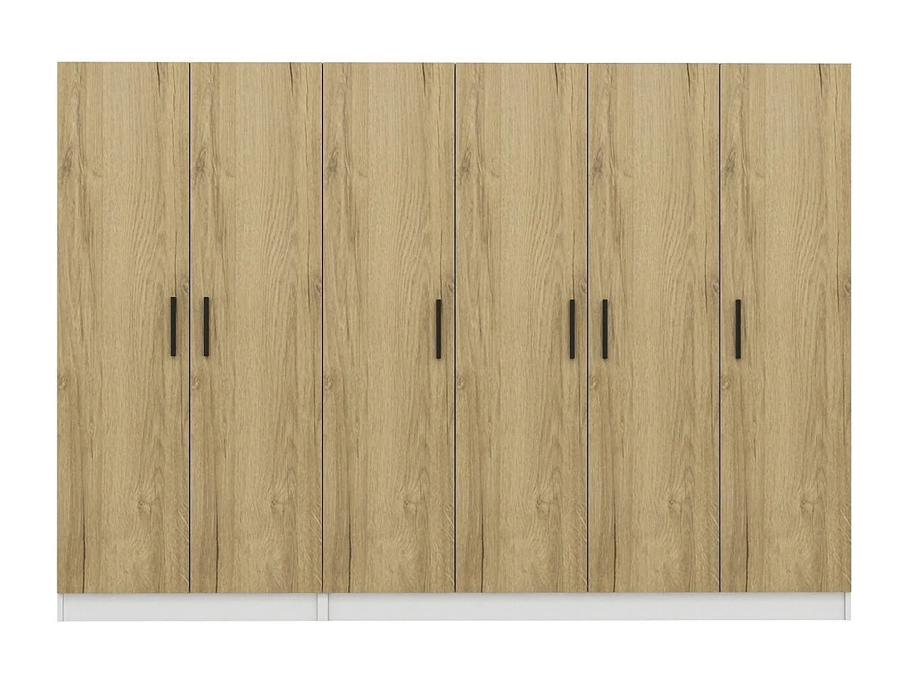 Armario Kale-2703 color nogal 270x190x52 cm