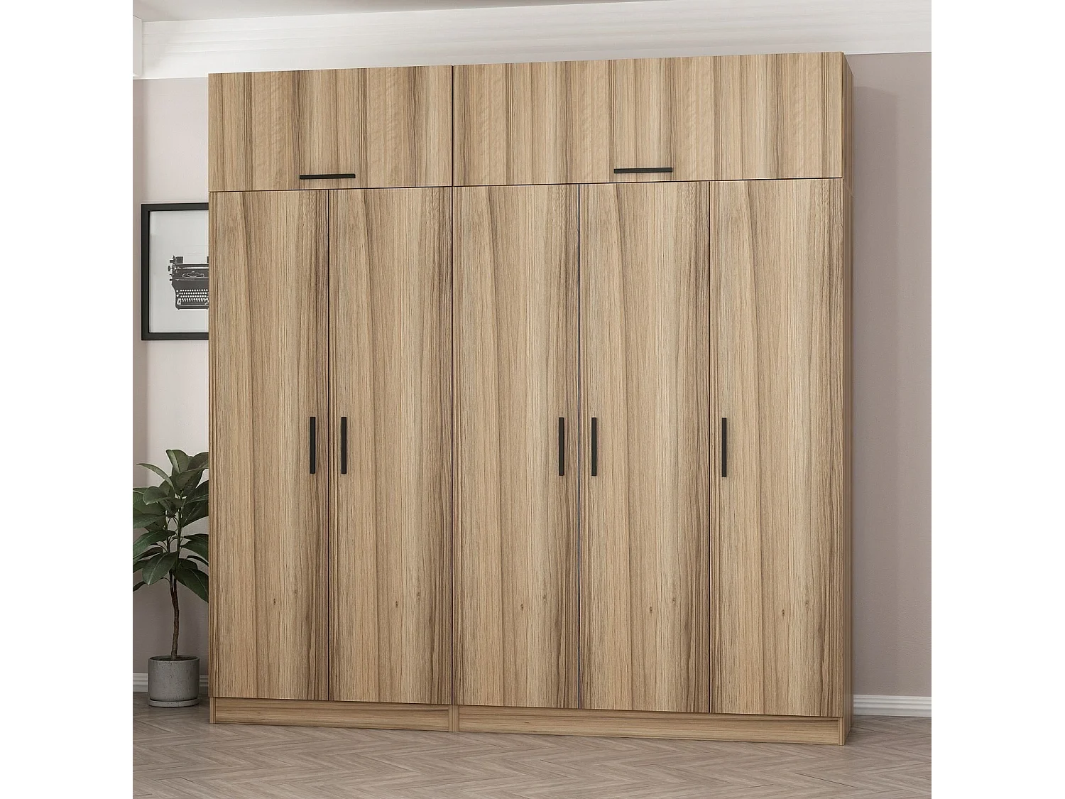 Armario Kale-7709 dore 225x255x52 cm