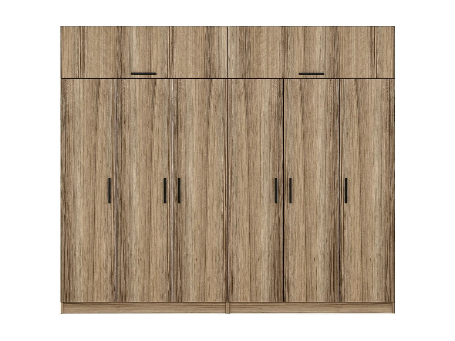 Guardaroba Kailua L280, Quercia, 235x270x52cm, Porte guardaroba: Con cerniere