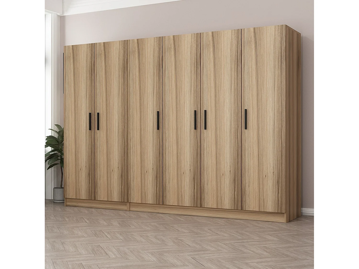 Armario Kale-7630 dore 270x210x52 cm