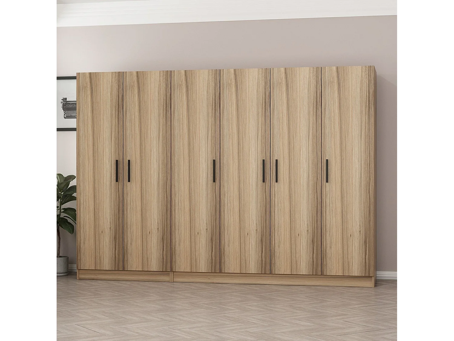 Armario Kale-7630 dore 270x210x52 cm