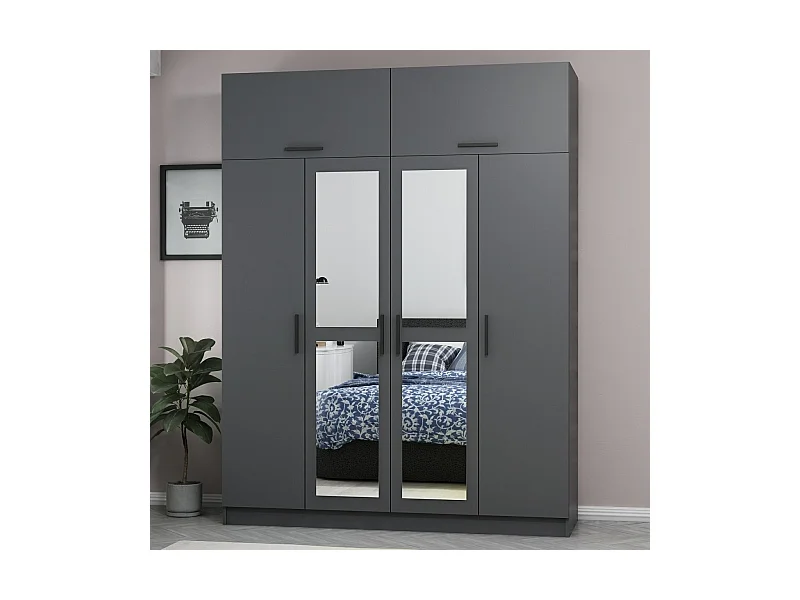 Armario Kale-5183 antracita 180x235x52 cm