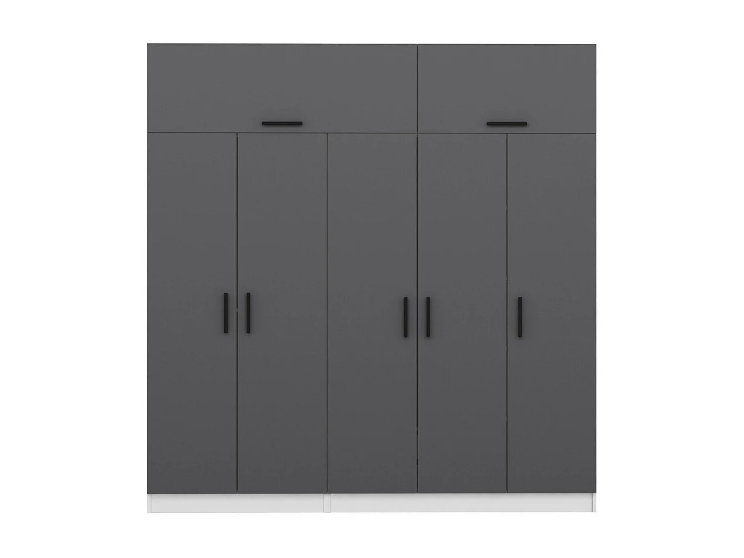 Armario Kale-5238 antracita 225x255x52 cm