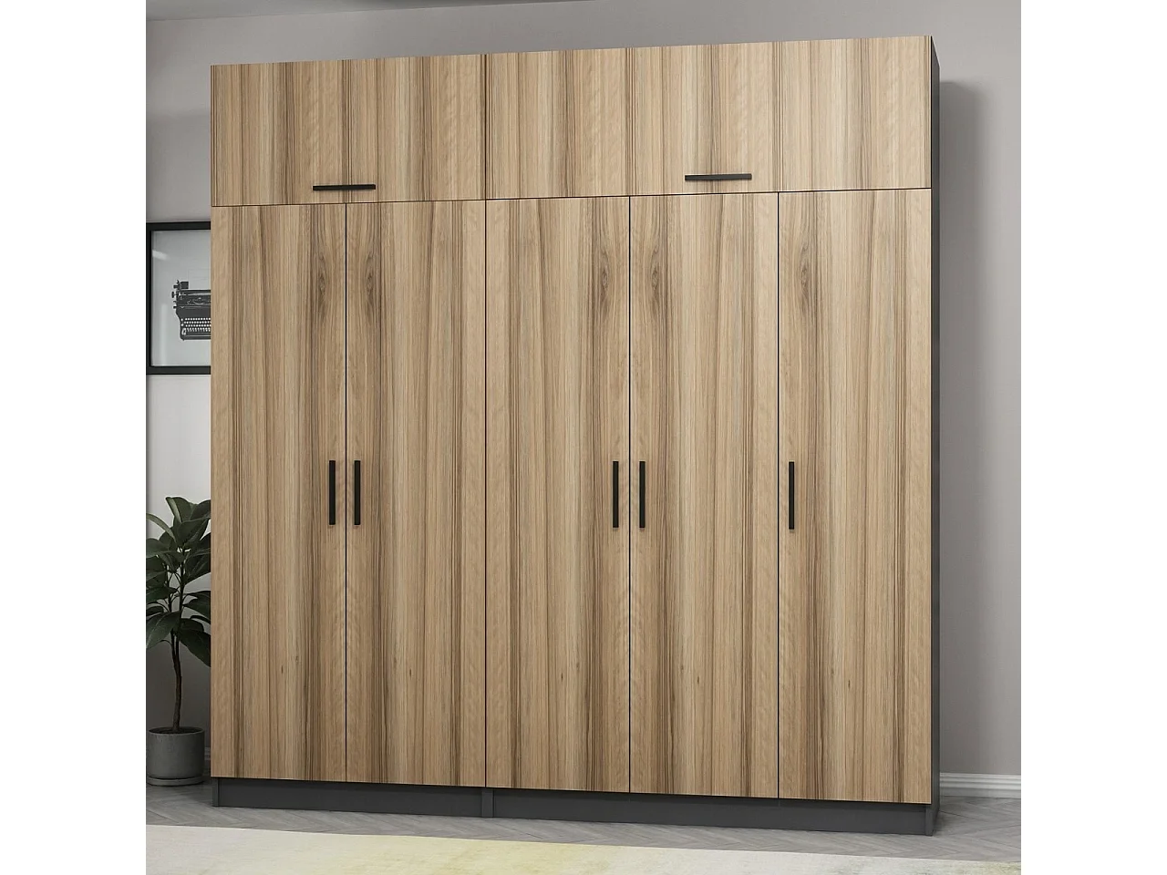 Armario Kale-5292 dore 225x255x52 cm