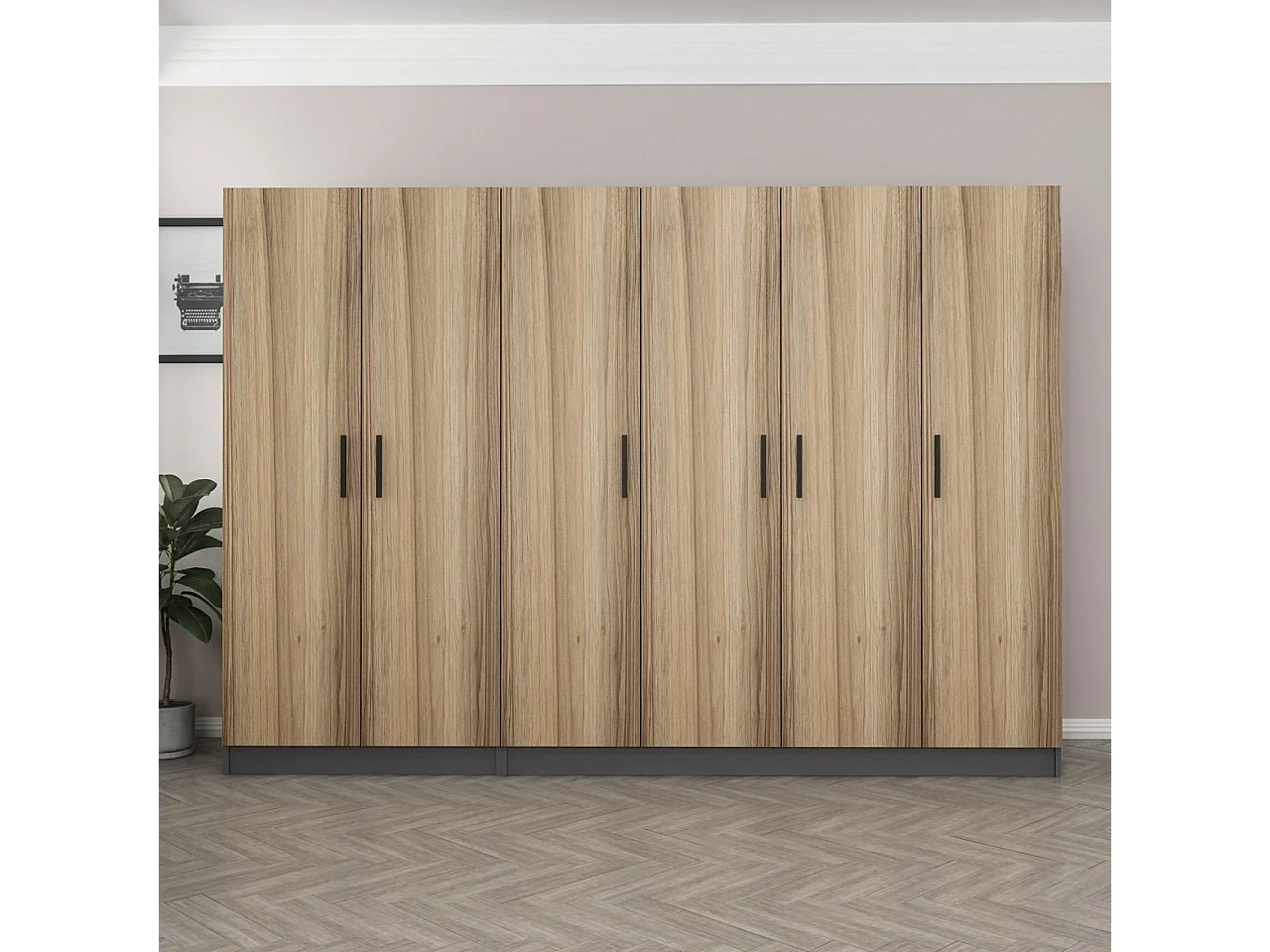 Armario Kale-5107 dore 270x210x52 cm