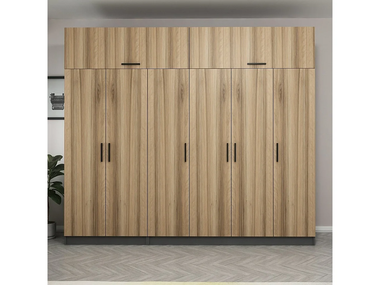 Armario Kale-5202 dore 270x235x52 cm