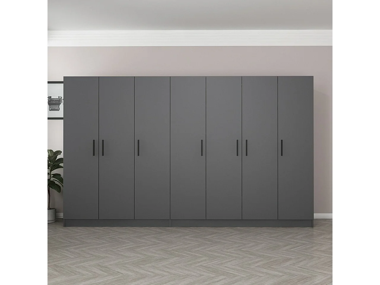 Armario Kale-5083 antracita 315x210x52 cm