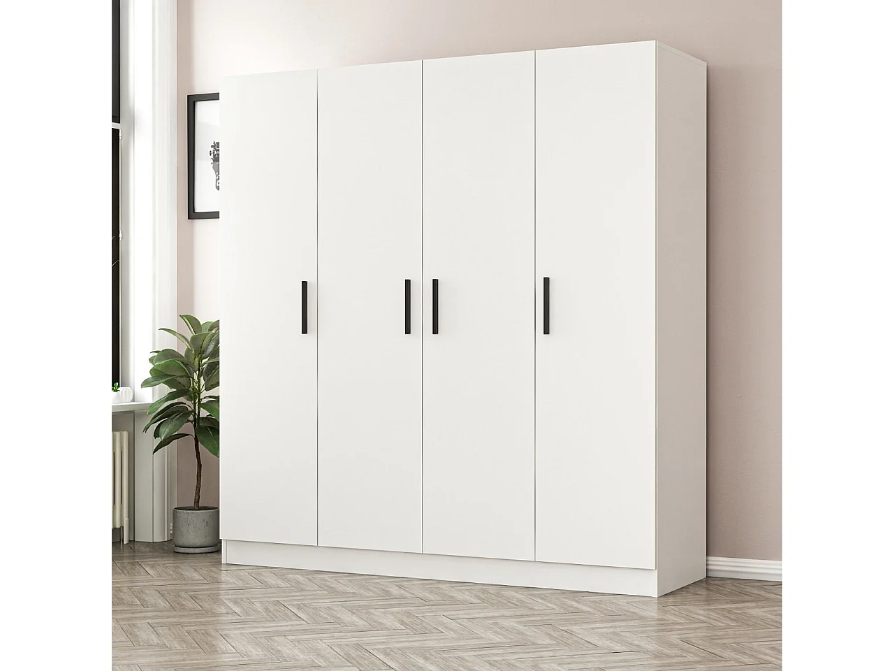 Armario Kale-3804 blanco 180x210x52 cm