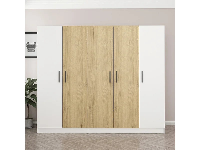 Armario Kale-3110 blanco 225x190x52 cm