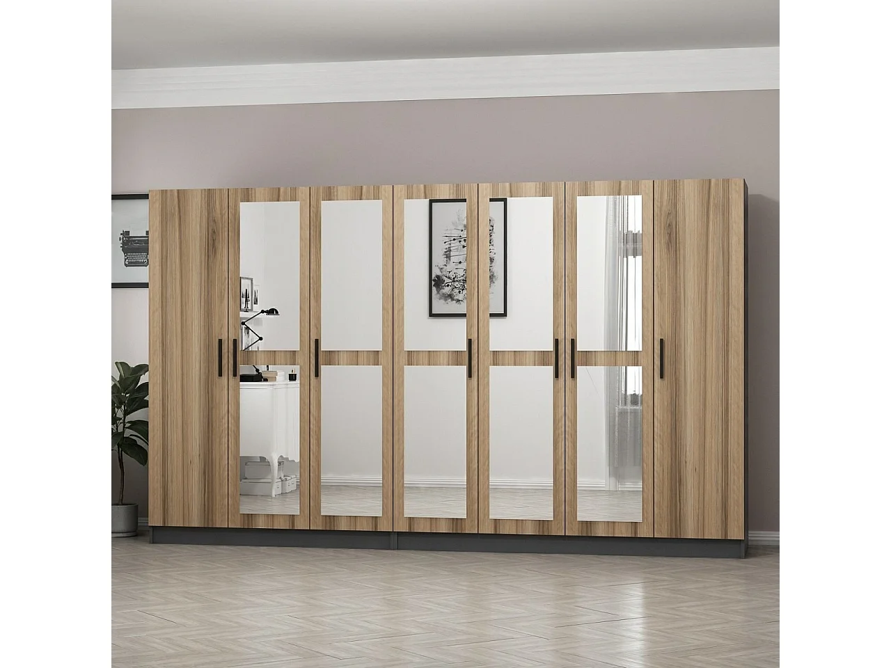 Armario Kale-5021 dore 315x190x52 cm