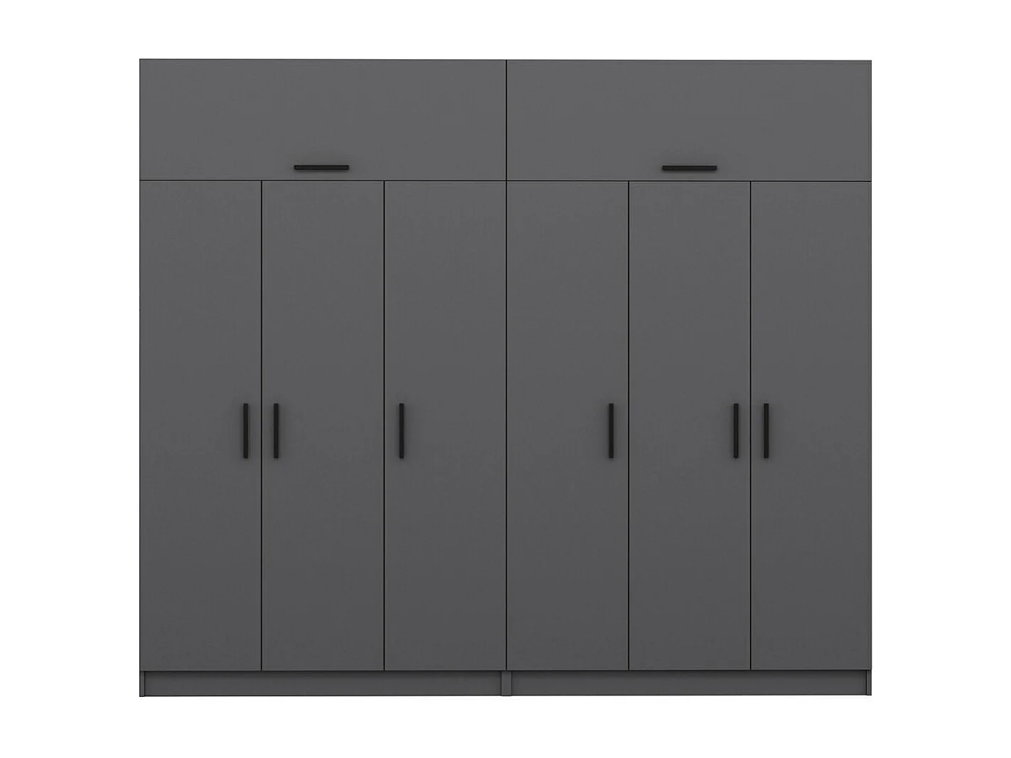 Armario Kale-5176 antracita 270x235x52 cm