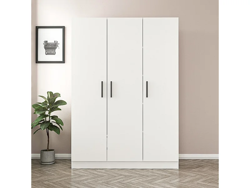 Armario Kale-2250 blanco 135x210x52 cm