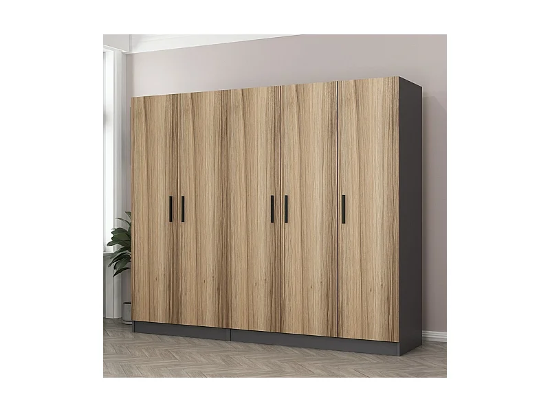 Armario Kale-5002 dore 225x190x52 cm