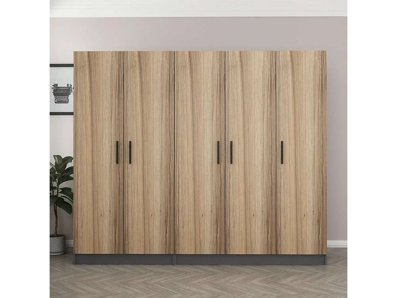 Armario Kale-5002 dore 225x190x52 cm