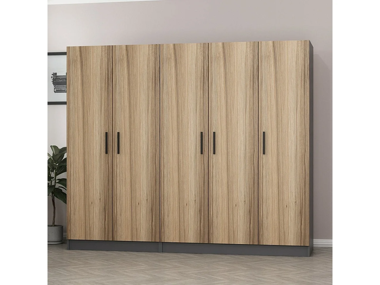 Armario Kale-5002 dore 225x190x52 cm