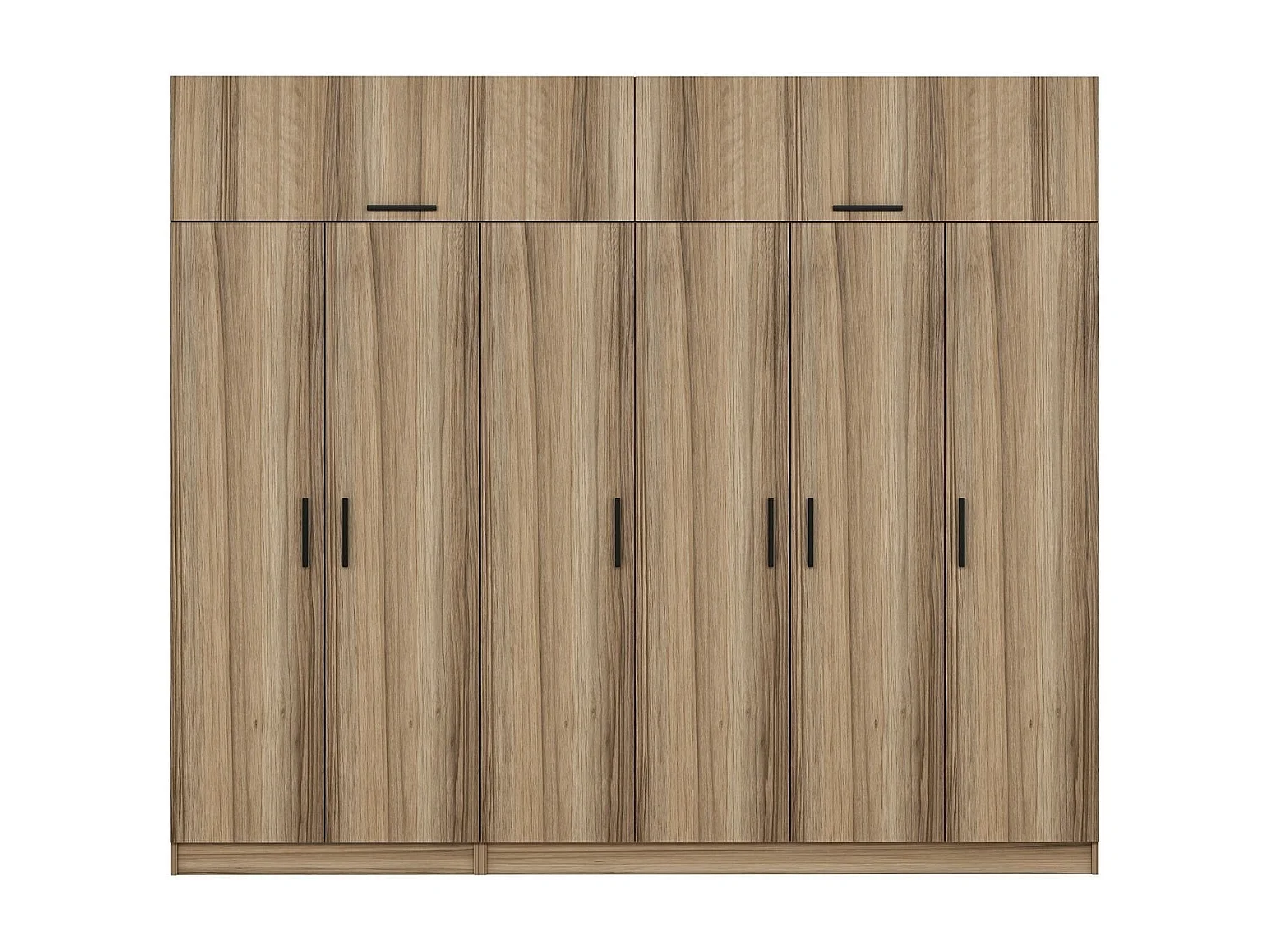 Guardaroba Kailua L312, Quercia, 235x270x52cm, Porte guardaroba: Con cerniere