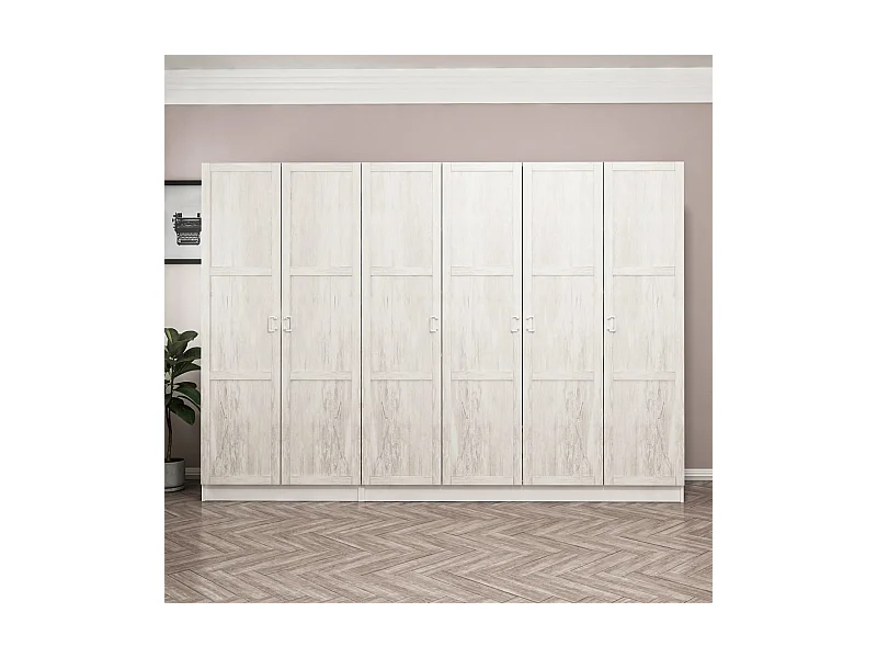 Armario Kale-3833 blanco 270x210x52 cm