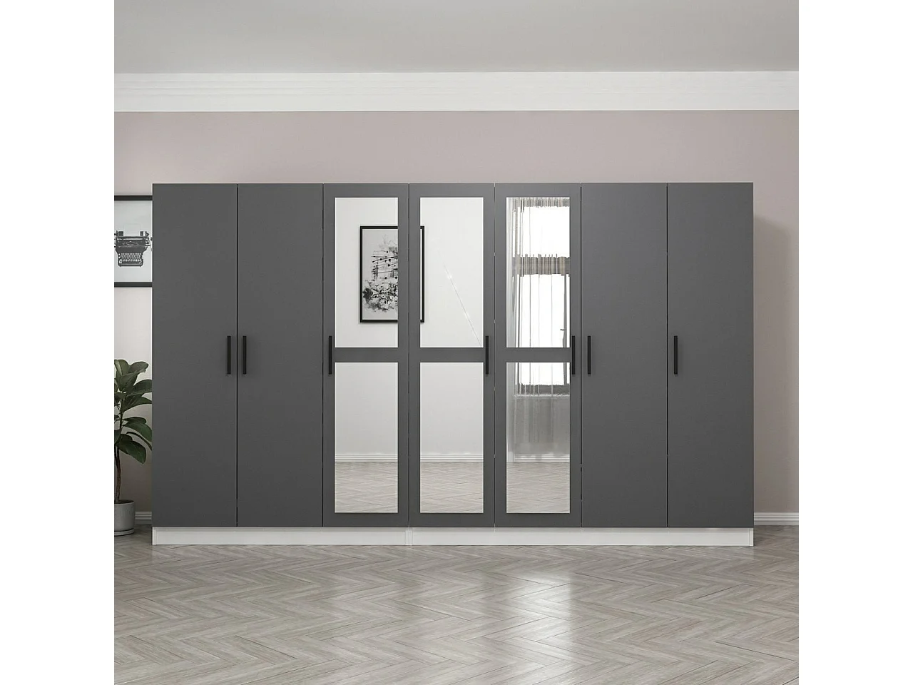 Armario Kale-5070 antracita 315x210x52 cm