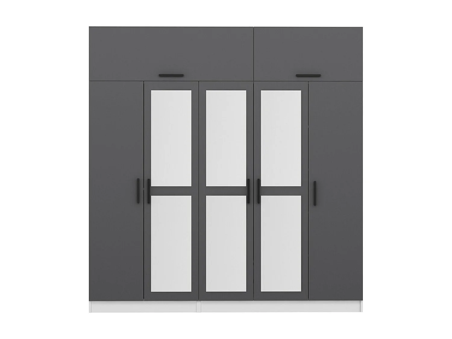 Armario Kale-5158 antracita 225x235x52 cm