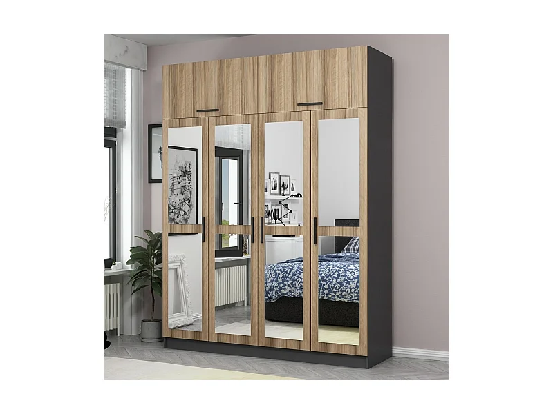 Armario Kale-5211 dore 180x235x52 cm