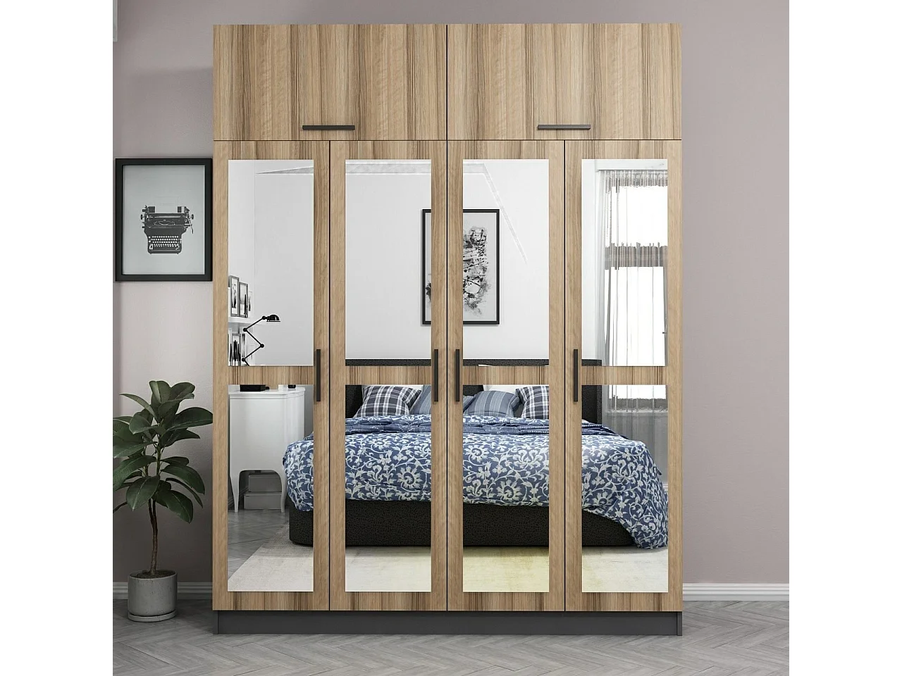 Armario Kale-5211 dore 180x235x52 cm