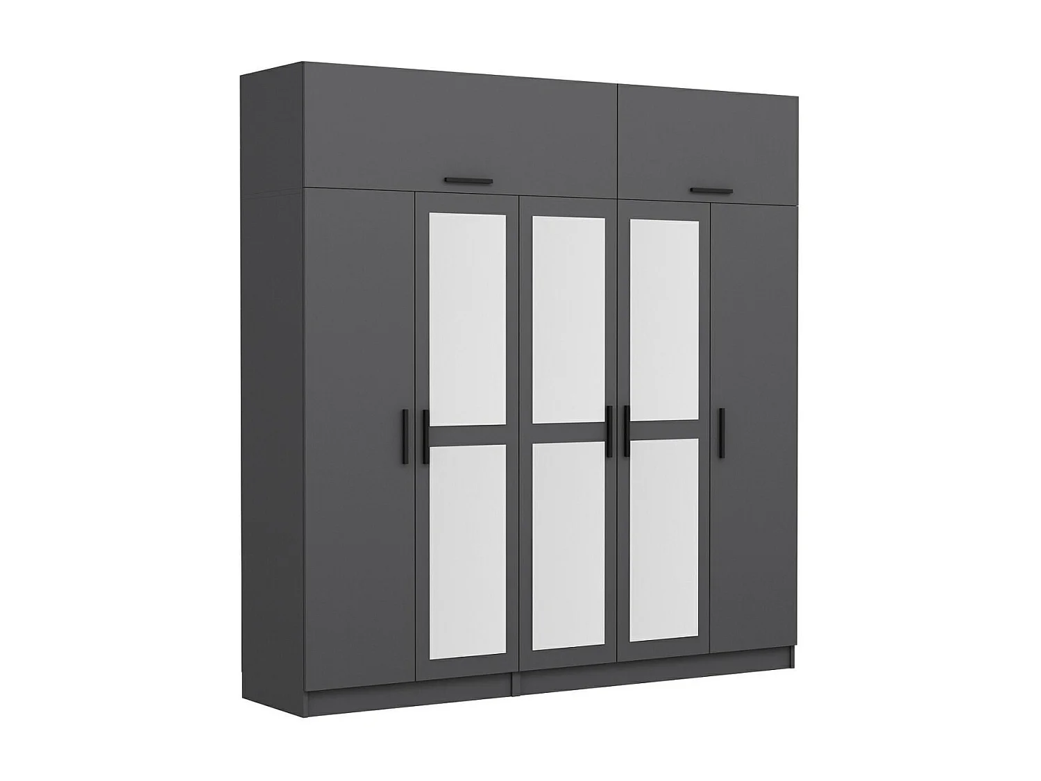 Armario Kale-5276 antracita 225x255x52 cm