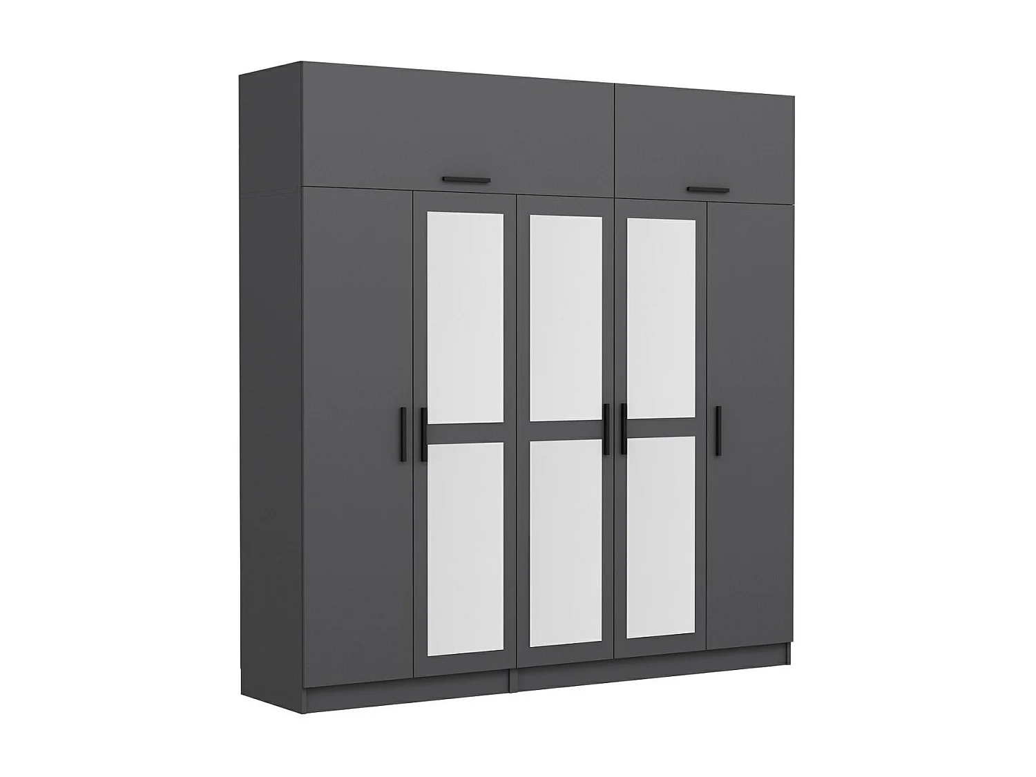 Armario Kale-5276 antracita 225x255x52 cm