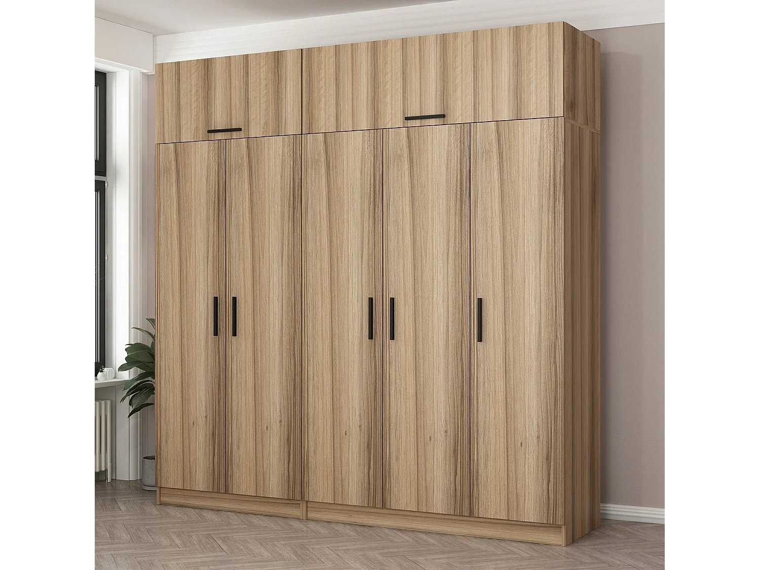 Armario Kale-7519 dore 225x235x52 cm