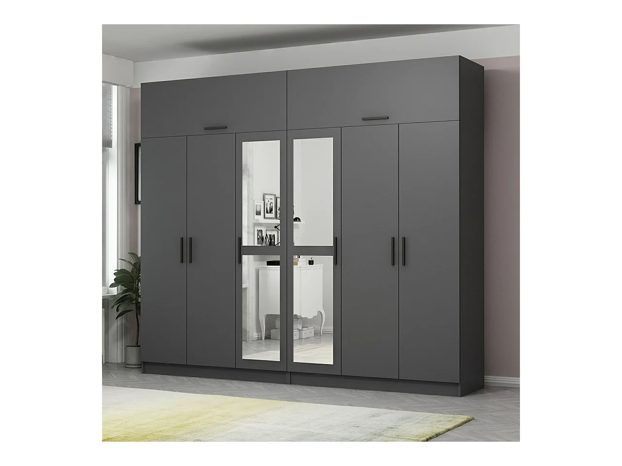 Armario Kale-5280 antracita 270x255x52 cm
