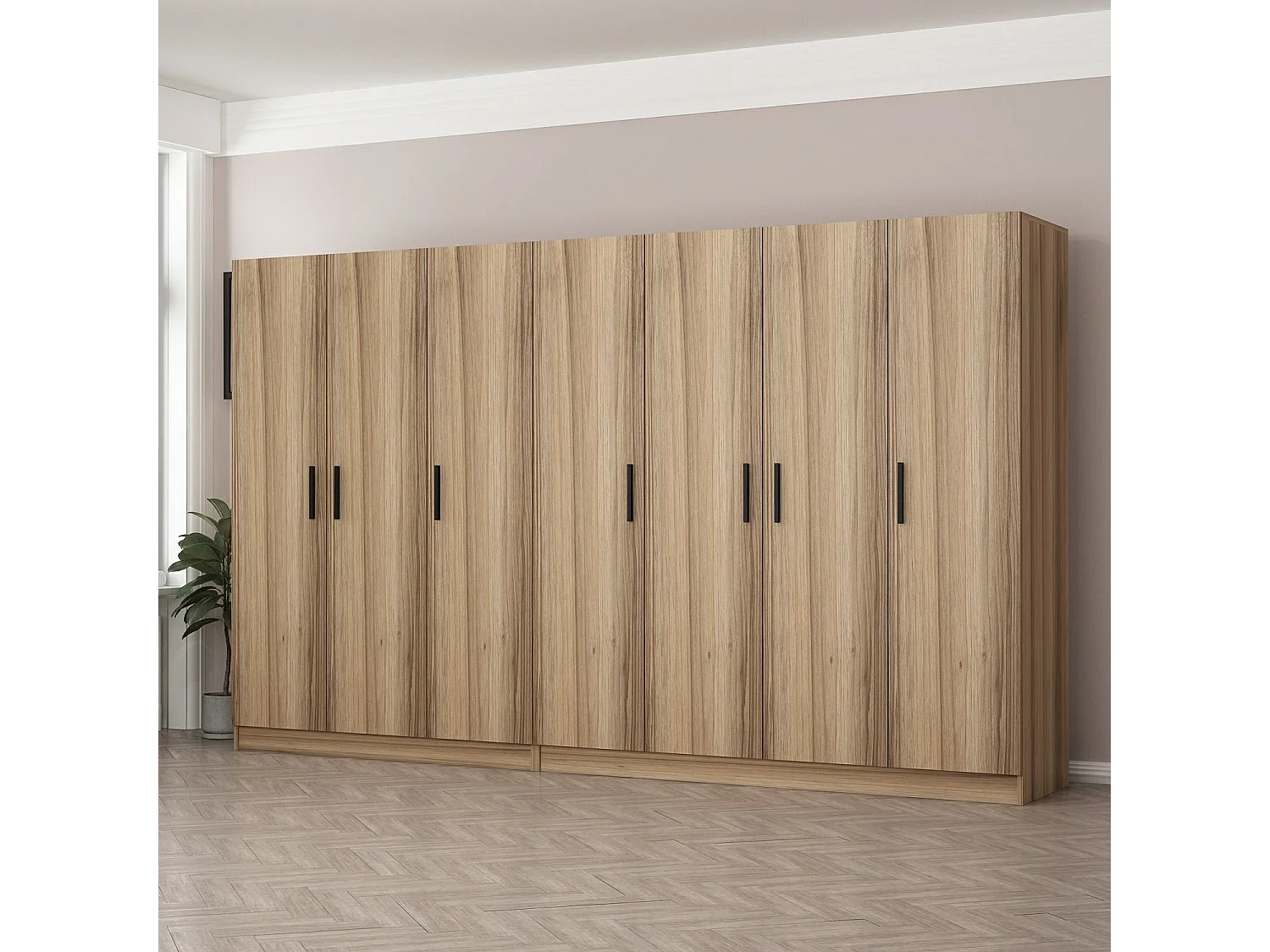 Armario Kale-7633 dore 315x210x52 cm